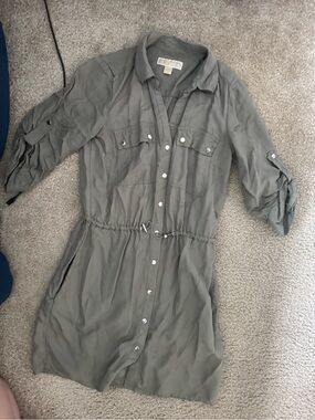 Michael Kors Button-Front Shirt Dress